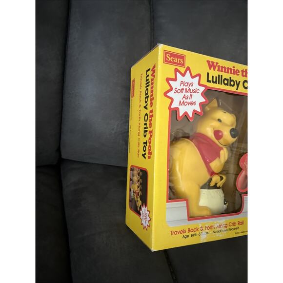 1982 Sears Winnie The Pooh Lullaby Crib Toy Musical Wind Up - Picture 3 of 7